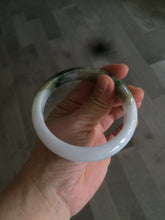 Load image into Gallery viewer, 60mm certified type A 100% Natural green/dark green/white jadeite jade bangle BG26-1711