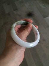 Load image into Gallery viewer, 60mm certified type A 100% Natural green/dark green/white jadeite jade bangle BG26-1711