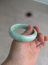 Load image into Gallery viewer, 51.5mm certificated Type A 100% Natural sunny green Jadeite Jade bangle AY33-0435