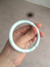 Load image into Gallery viewer, 57mm Certified Type A 100% Natural sunny green round cut Jadeite Jade bangle AK77-3296