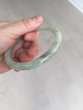 Load image into Gallery viewer, 58.4mm Certified Type A 100% Natural light green/brown round cut Jadeite Jade bangle AR107-4510