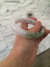 Load image into Gallery viewer, 60mm certified type A 100% Natural green/dark green/white jadeite jade bangle BG26-1711