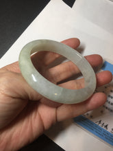 Load image into Gallery viewer, 57.5mm certified 100% natural Type A icy watery light yellow/white with jadeite jade bangle BL56-3288
