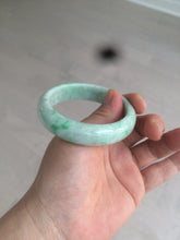 Load image into Gallery viewer, 51.5mm certificated Type A 100% Natural sunny green Jadeite Jade bangle AY33-0435