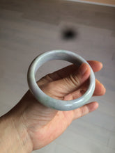 Load image into Gallery viewer, 58.5mm 100% natural type A certified light green/purple jadeite jade bangle W91-0734
