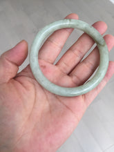 Load image into Gallery viewer, 58.4mm Certified Type A 100% Natural light green/brown round cut Jadeite Jade bangle AR107-4510