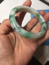 Load image into Gallery viewer, 53.7mm Certified 100% natural Type A sunny green purple jadeite jade bangle BQ35-4145