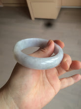 Load image into Gallery viewer, 56mm Certified type A 100% Natural purple/white chubby Jadeite bangle AZ133-9661