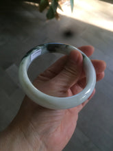 Load image into Gallery viewer, 60mm certified type A 100% Natural sunny green/dark green/white jadeite jade bangle BG25-1719