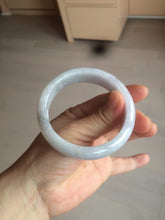 Load image into Gallery viewer, 56mm Certified type A 100% Natural purple/white chubby Jadeite bangle AZ133-9661