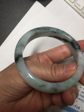 Load image into Gallery viewer, 57mm Certified Type A 100% Natural sunny green/dark green Jadeite Jade bangle AM94-2724