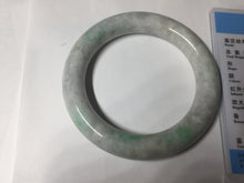 Load image into Gallery viewer, 53.6mm Certified 100% natural Type A sunny green/purple/brown chubby round cut jadeite jade bangle BQ36-5804