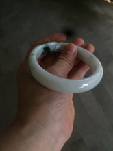 Load image into Gallery viewer, 60mm certified type A 100% Natural sunny green/dark green/white jadeite jade bangle BG25-1719