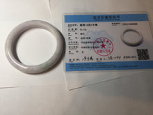 Load image into Gallery viewer, 57.5mm Certified Type A 100% Natural sunny green white purple jadeite Jade bangle BK79-0368