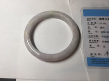 Load image into Gallery viewer, 57.5mm Certified Type A 100% Natural sunny green white purple jadeite Jade bangle BK79-0368
