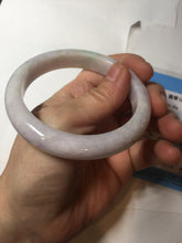 Load image into Gallery viewer, 57.5mm Certified Type A 100% Natural sunny green white purple jadeite Jade bangle BK79-0368