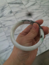 Load image into Gallery viewer, 60mm certified type A 100% Natural sunny green/dark green/white jadeite jade bangle BG25-1719
