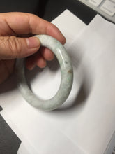 Load image into Gallery viewer, 53.6mm Certified 100% natural Type A sunny green/purple/brown chubby round cut jadeite jade bangle BQ36-5804