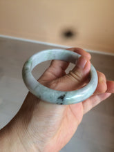 Load image into Gallery viewer, 58.5mm 100% natural type A certified light green/purple jadeite jade bangle Y140-0720