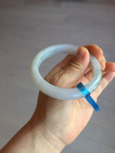 Load image into Gallery viewer, 57.6mm Certified Type A 100% Natural icy watery white purple black brown Jadeite Jade bangle BM21-7700