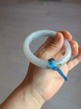 Load image into Gallery viewer, 57.6mm Certified Type A 100% Natural icy watery white purple black brown Jadeite Jade bangle BM21-7700