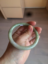 Load image into Gallery viewer, 58.5mm 100% natural certified green/yellow/gray round cut jadeite jade bangle BK14-3294
