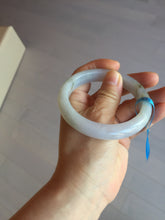 Load image into Gallery viewer, 57.6mm Certified Type A 100% Natural icy watery white purple black brown Jadeite Jade bangle BM21-7700