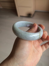 Load image into Gallery viewer, 54mm Certified type A 100% Natural sunny green/white/purple/red (Fu Lu Shou) chubby Jadeite bangle AZ132-9660