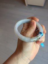 Load image into Gallery viewer, 57.6mm Certified Type A 100% Natural icy watery white purple black brown Jadeite Jade bangle BM21-7700