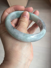 Load image into Gallery viewer, 60.2mm certified type A 100% Natural green/black/red chubby Jadeite Jade bangle B119-9123
