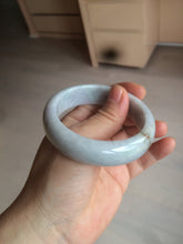 Load image into Gallery viewer, 54mm Certified type A 100% Natural sunny green/white/purple/red (Fu Lu Shou) chubby Jadeite bangle AZ132-9660