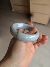 Load image into Gallery viewer, 54mm Certified type A 100% Natural sunny green/white/purple/red (Fu Lu Shou) chubby Jadeite bangle AZ132-9660
