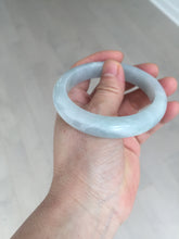 Load image into Gallery viewer, 55.2mm Certified Type A 100% Natural light green Jadeite Jade bangle E91-9415