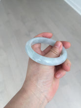 Load image into Gallery viewer, 55.2mm Certified Type A 100% Natural light green Jadeite Jade bangle E91-9415