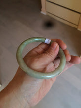 Load image into Gallery viewer, 58.5mm 100% natural certified green/yellow/gray round cut jadeite jade bangle BK14-3294