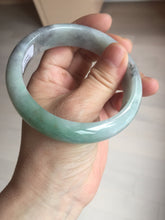 Load image into Gallery viewer, 60.2mm certified type A 100% Natural green/black/red chubby Jadeite Jade bangle B119-9123