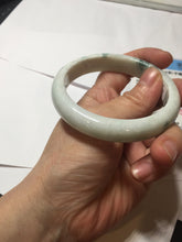 Load image into Gallery viewer, 55.5mm certified 100% natural Type A green white jadeite bangle PD154-6315