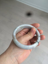 Load image into Gallery viewer, 58.5mm 100% natural type A certified light green/purple jadeite jade bangle Y140-0720