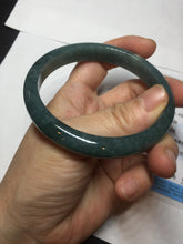 Load image into Gallery viewer, 59.9mm Certified Type A 100% Natural dark green/blue/gray/black Guatemala Jadeite jade bangle AY89-5760