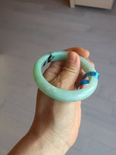 Load image into Gallery viewer, 54mm Certified Type A 100% Natural apple green dark green Jadeite Jade bangle BM23-0236