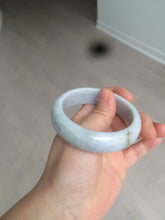 Load image into Gallery viewer, 54mm Certified type A 100% Natural sunny green/white/purple/red (Fu Lu Shou) chubby Jadeite bangle AZ132-9660