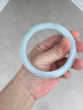Load image into Gallery viewer, 55.2mm Certified Type A 100% Natural light green Jadeite Jade bangle E91-9415