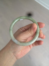 Load image into Gallery viewer, 58.5mm 100% natural certified green/yellow/gray round cut jadeite jade bangle BK14-3294