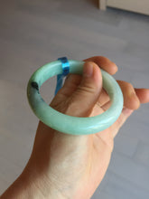 Load image into Gallery viewer, 54mm Certified Type A 100% Natural apple green dark green Jadeite Jade bangle BM23-0236