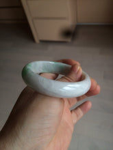 Load image into Gallery viewer, 51.5mm Certified Type A 100% Natural sunny green oval Jadeite Jade bangle AZ131-4139