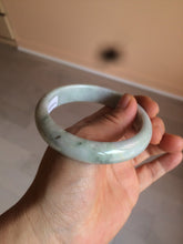 Load image into Gallery viewer, 58.1mm 100% natural type A certified light green/purple jadeite jade bangle Y139-0723
