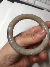 Load image into Gallery viewer, 54.5mm 100% natural beige yellow red round cut Coral Jade (珊瑚玉) bangle XY100