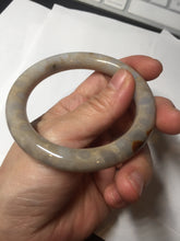Load image into Gallery viewer, 54.5mm 100% natural beige yellow red round cut Coral Jade (珊瑚玉) bangle XY100