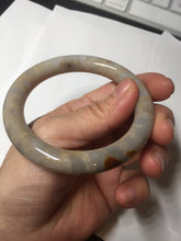 Load image into Gallery viewer, 54.5mm 100% natural beige yellow red round cut Coral Jade (珊瑚玉) bangle XY100