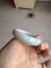 Load image into Gallery viewer, 51.5mm Certified Type A 100% Natural sunny green oval Jadeite Jade bangle AZ131-4139